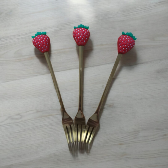 Tenedor frutilla