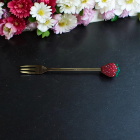 Tenedor frutilla