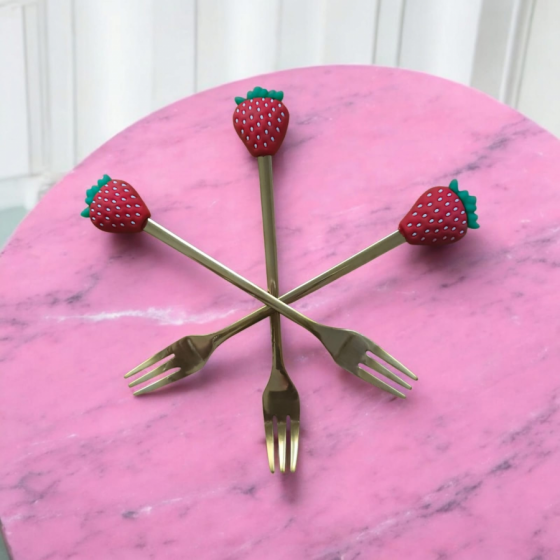 Tenedor frutilla
