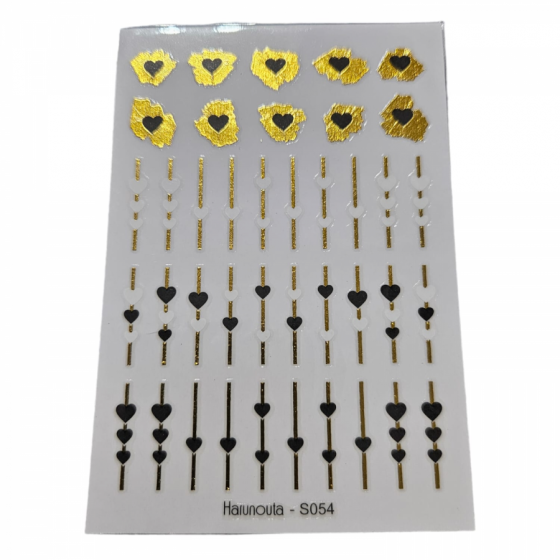 Corazones blancos y negros