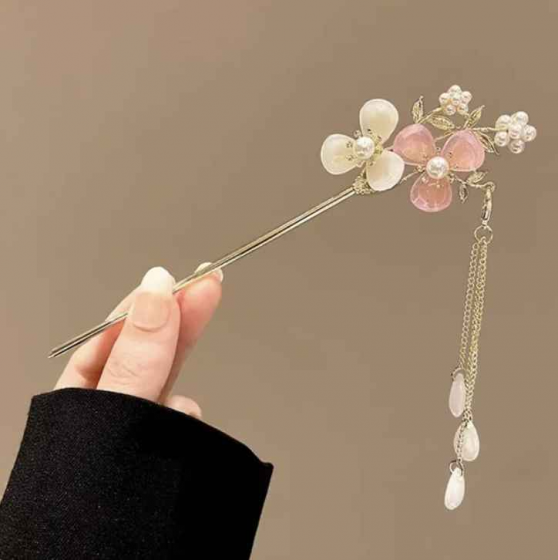 Flor rosa y blanca