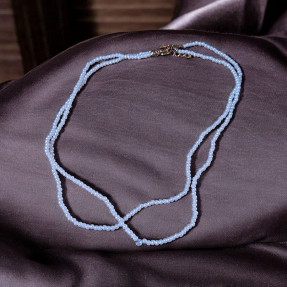 Doble collar perlado