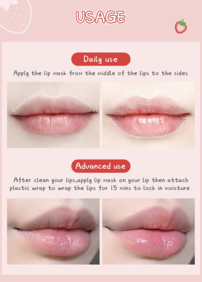 Crema para labios de Frutilla