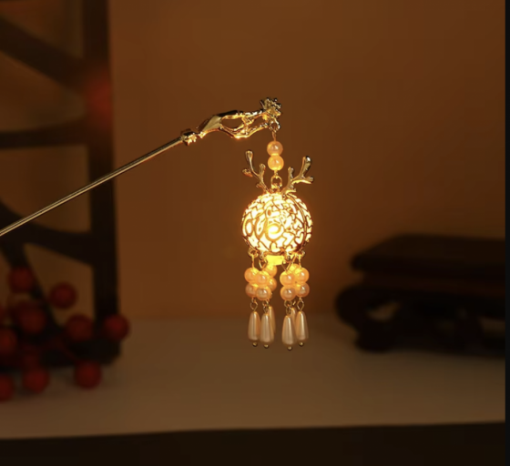 Linterna china con luz
