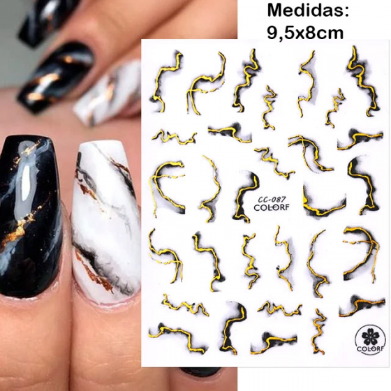 Trazos negros y dorados (ver 1)