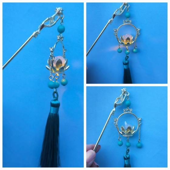 Flor de loto con luz