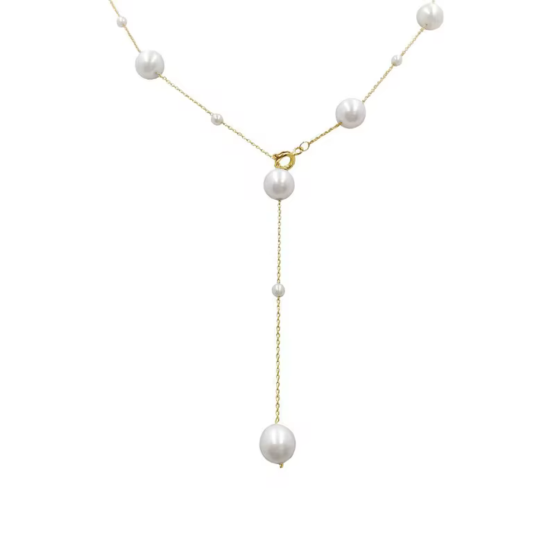 Collar largo perlado
