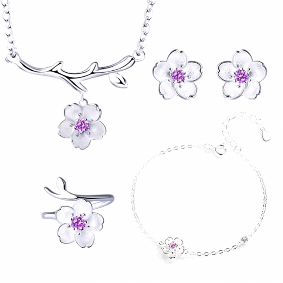 Set Sakura (color violeta)